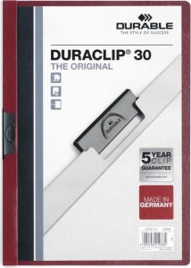 Durable DURABLE Klemm-Mappe Duraclip Original 30 dklrot 1