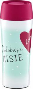 Ambition Kubek termiczny Love Podobasz misie 400ml biały (99582) 1