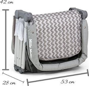 Milly Mally Łóżeczko/Kołyska Jane - gray 9