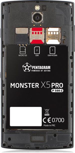 Smartfon Pentagram 4 GB Dual SIM Czarny  (MONSTER X5 PRO) 4