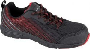 Lahti Pro półbuty KPU dzianina siatkowa, czarno-czerwone, S1 SRC, "39" (L3041739) 2