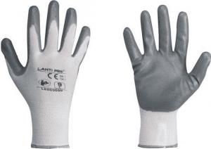 Lahti Pro rękawice nitrylowe, szaro-białe, rozmiar "10" (L220310K) 1