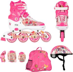 Rolki Worker Flery rekreacyjne regulowane różowe r. 37-40 2