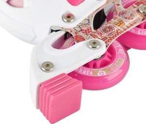 Rolki Worker Flery rekreacyjne regulowane różowe r. 37-40 12