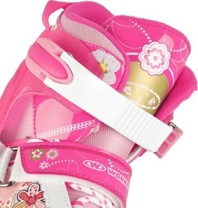 Rolki Worker Flery rekreacyjne regulowane różowe r. 37-40 9