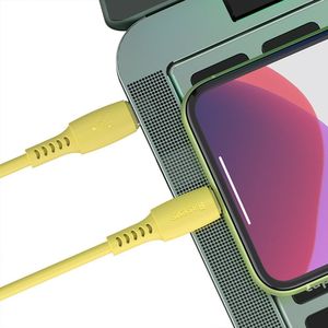 Kabel USB Baseus USB-C - Lightning 1.2 m Żółty (CATLDC-0Y) 5