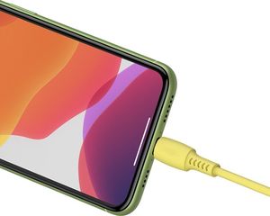 Kabel USB Baseus USB-C - Lightning 1.2 m Żółty (CATLDC-0Y) 6