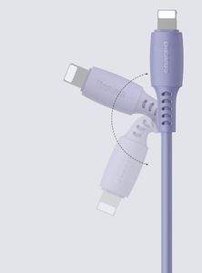 Kabel USB Baseus USB-C - Lightning 1 m Fioletowy (CATLDC-05) 13