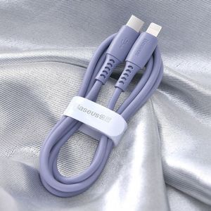 Kabel USB Baseus USB-C - Lightning 1 m Fioletowy (CATLDC-05) 7