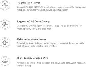 Kabel USB Baseus USB-C - USB-C 1 m Czarny (CATGH-J01) 15