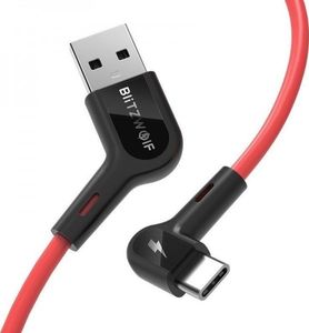 Kabel USB Blitzwolf USB-A - USB-C 1.8 m Czerwony (BW-AC1 1.8M) 4