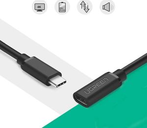 Kabel USB Ugreen USB-C - USB-C 0.5 m Czarny (40574) 3
