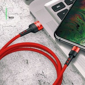 Kabel USB Usams USB-A - Lightning 1 m Czerwony (63759-uniw) 1