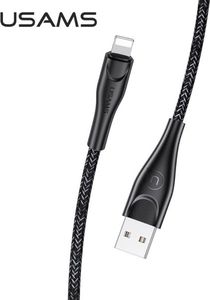Kabel USB Usams USB-A - Lightning 1 m Czarny (63788-uniw) 1
