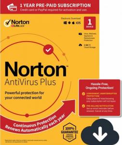 Norton Antivirus Plus 1 urządzenie 12 miesięcy  (21394887) 1
