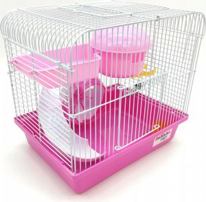 Panama Pet Klatka dla gryzoni do czasowego pobytu 27x20,5x25,5 cm biało/różowa 3