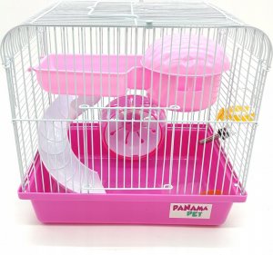 Panama Pet Klatka dla gryzoni do czasowego pobytu 27x20,5x25,5 cm biało/różowa 7