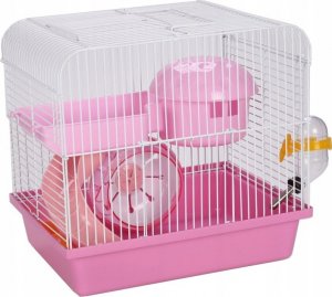 Panama Pet Klatka dla gryzoni do czasowego pobytu 27x20,5x25,5 cm biało/różowa 9