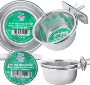 Panama Pet Panama Pet miska dla ptaków 0,14 l z uchwytem zaciskowym 4