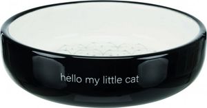 Trixie Miska dla kotów ras krótkopyskich, ceramiczna, 0.3 l/o 15 cm, czarny/biały 1