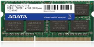 Pamięć do laptopa ADATA DDR3L SODIMM 4GB 1600MHz CL11 (ADDS1600W4G11-R) 1