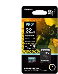 Karta Platinet MicroSDHC 32 GB Class 10 UHS-I/U1 V10 (PMMSD32UI / 44002) 2