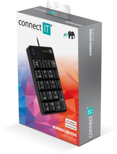 Klawiatura Connect IT CONNECT IT NumCALC przewodowa klawiatura numeryczna CZARNY 2