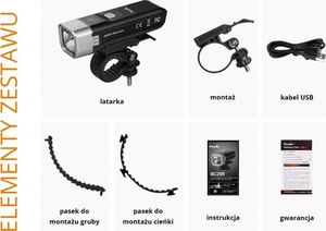 Fenix Latarka diodowa BC25R - rowerowa 16