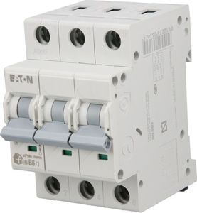 Eaton Wyłącznik nadprądowy 3P B 6A 6kA AC xPole Home HN-B6/3 194878 1