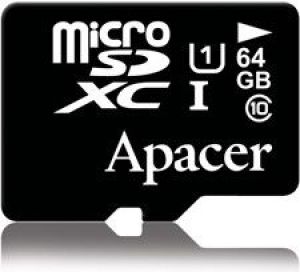 Karta Apacer Secure Digital MicroSDXC 64 GB Class 10 UHS-I/U1  (AP64GMCSX10U1-R) 1
