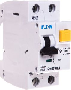Eaton Wyłącznik różnicowo-nadprądowy 2P 16A B 0,03A typ AC PKNM 16/1N/B/003 236200 1