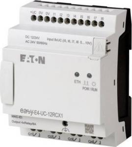 Eaton przekaźnik programowalny easyE4 12-24VDC 24VAC 8DI, 4AI 4DO-R EASY-E4-UC-12RCX1 (197212) 1