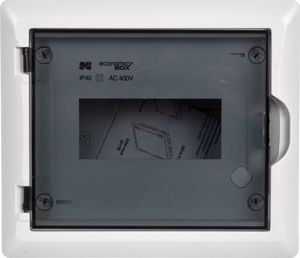 Elektro-Plast Rozdzielnica modułowa 1x8 n/t ECONOMIC BOX RN 1/8 drzwi transparentne (N+PE) 1
