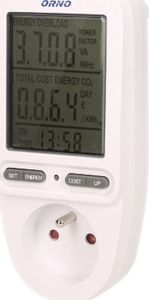 Orno Watomierz, kalkulator energii z wyświetlaczem LCD 0,1 - 3680W OR-WAT-435 2