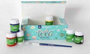 La Pajarita Zestaw Farb do Tkanin 6x25 ml 2