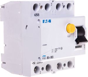 Eaton Wyłącznik różnicowoprądowy 4P 80A 0,03A typ AC PFIM-80/4/003 235418 1