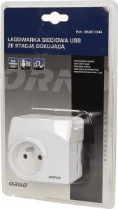 Ładowarka Orno OR-AE-1344 2x USB-A 1 A (OR-AE-1344) 2