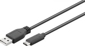 Kabel USB Goobay USB-A - USB-C 1 m Czarny (55468) 1