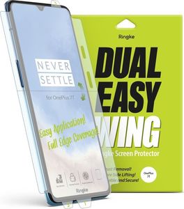 Ringke Folia hydrożelowa Dual Easy Wing Full Cover OnePlus 7T [2 PACK] 2