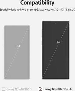 Ringke Folia Dual Easy Full Cover Samsung Galaxy Note 10 Plus Case Friendly 3