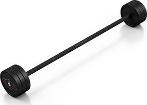Marbo Sport Sztanga prosta Steel Rubber Barbell 25kg czarna 2