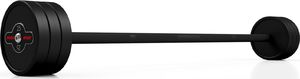 Marbo Sport Sztanga prosta Steel Rubber Barbell 25kg czarna 3