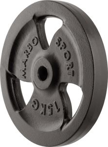 Marbo Sport Standard tri grip discs 15 kg MW-O15-kier - Marbo Sport 1