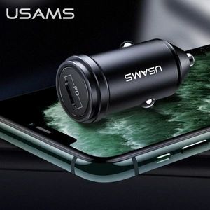 Ładowarka Usams USAMS Ład. sam. USB-C C14 18W 5V-3A (only head) PD3.0 Fast Charge czarny/black CC95GC01 (US-CC095) 6