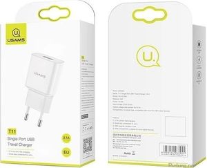 Ładowarka Usams US-CC060 1x USB-A 2.1 A (66146-uniw) 3
