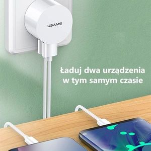 Ładowarka Usams T20 2x USB-A 2.1 A (66163-uniw) 3