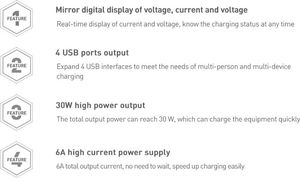 Ładowarka Baseus Mirror Lake 4x USB-A 6 A (BRA008262) 17
