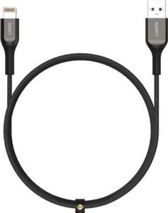 Kabel USB Aukey USB-A - Lightning 1.2 m Czarny (CB-AKL1 BLACK) 1