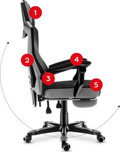 Fotel Huzaro Combat 3.0 szary 20