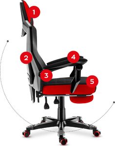 Fotel Huzaro Combat 3.0 czerwony 21